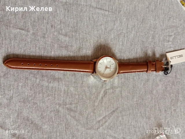Чисто нов часовник BELLIS с кожена каишка много красив стилен дизайн 49821, снимка 9 - Дамски - 49661425