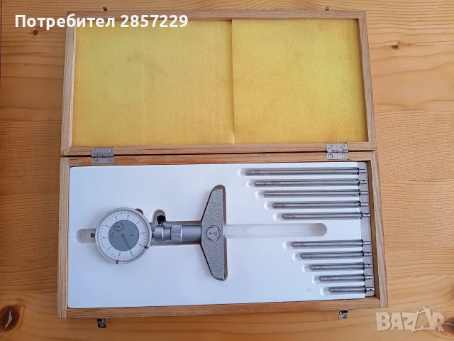 Микрометричен дълбокомер Suhl (DDR) 0-100mm