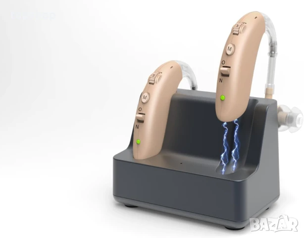 НОВ слухов апарат Glorified Mary с магнитна зарядна станция, 4 режима, регулируем обхват 20-12000HZ, снимка 4 - Друга електроника - 50644234