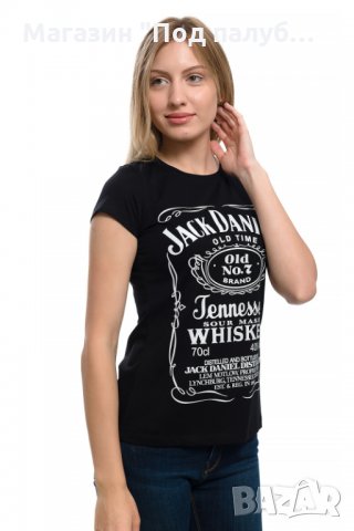 Нова дамска тениска с трансферен печат Джак Даниелс (Jack Daniels), снимка 5 - Тениски - 29462411