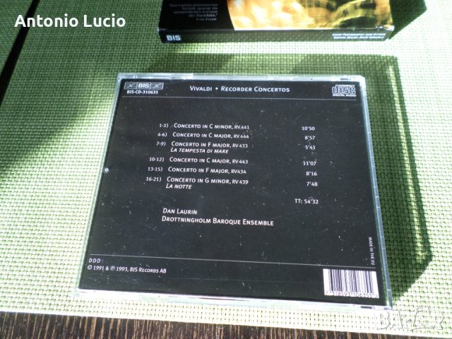 Vivaldi - Recorder Concertos - Dan Laurin, снимка 5 - CD дискове - 39195366