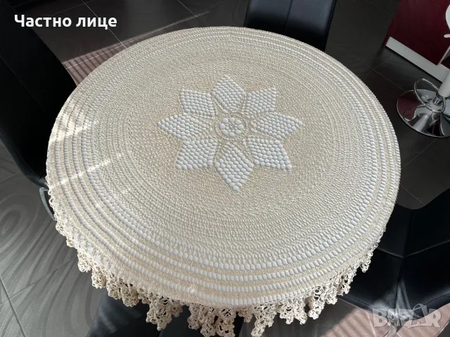 Покривка за маса ръчна изработка-диаметър 140 см.
