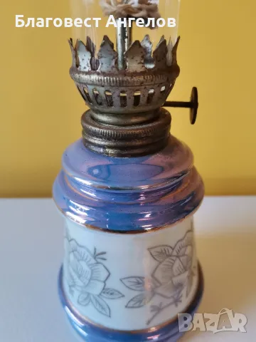 Порцеланова газена лампа , снимка 2 - Антикварни и старинни предмети - 47319099