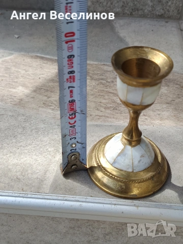 месингов свещник , снимка 2 - Други - 54078763