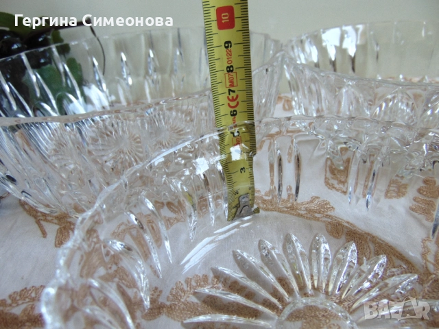 Лот кристал, снимка 7 - Чинии - 52262082