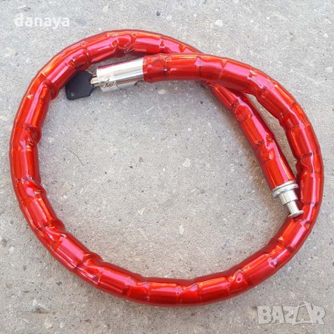 1293 Катинар за мотор заключваща верига 100x2cm, снимка 4 - Аксесоари за велосипеди - 29697640