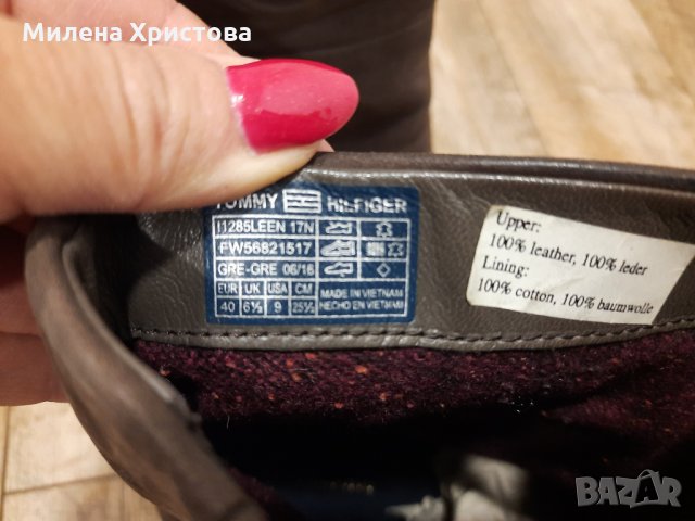 Намалена цена 95лв н.40 Tommy Hilfiger Women's I1285leen 17n Heeled Shoes, снимка 10 - Дамски боти - 35141642
