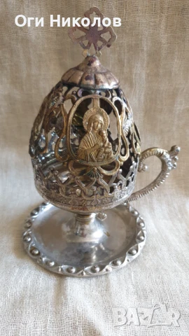 Старинно месингово  кандило - лампа 