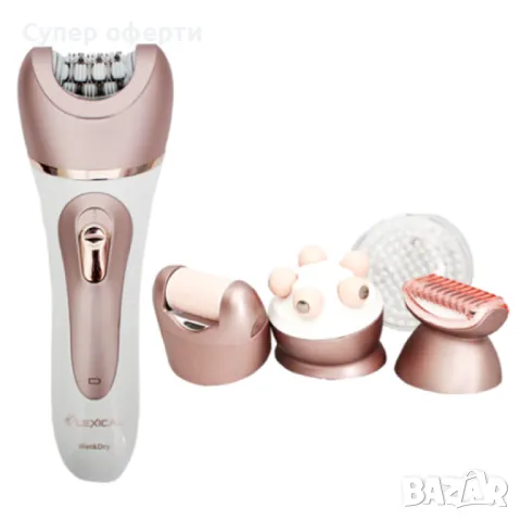 Комплект епилатор 5в1 Lexical, снимка 2 - Епилатори - 49779036