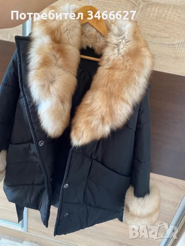 Дамско зимно яке от естествен косъм , снимка 6 - Якета - 51316261