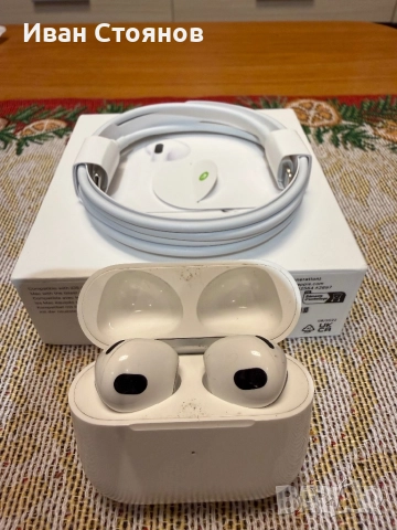  Слушалки AirPods 3 оригинални, снимка 3 - Bluetooth слушалки - 52711905