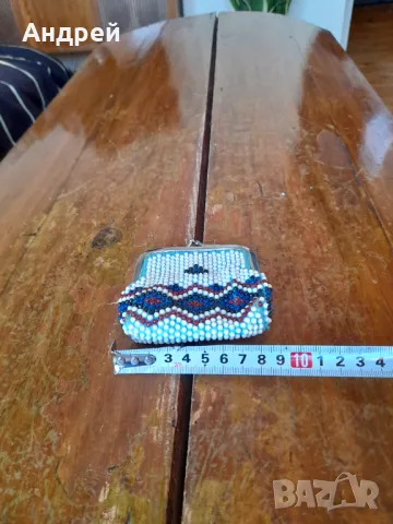 Старо мънистено портмоне #7, снимка 2 - Други ценни предмети - 49027993