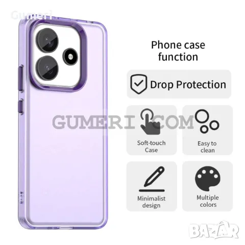 Xiaomi Redmi Note 14 5G Противоударен Хибриден Гръб - Мат, снимка 9 - Калъфи, кейсове - 49221683