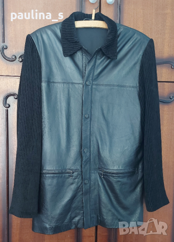 Мъжко луксозно сако тип риза ”Long coat leater jacket-PHASE TWO” genuine leathers / естествена кожа , снимка 2 - Сака - 15063918