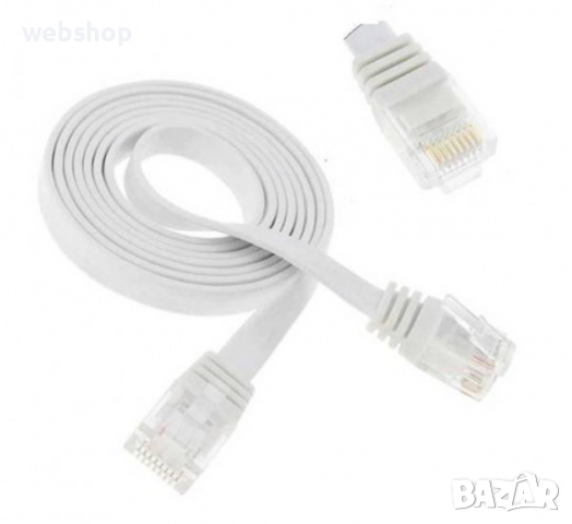 Кабел мрежов Alien, плосък, UTP, LAN, PATCH, RJ45 8pin(м), CAT6, 3m/5m/10m/20m, снимка 2 - Кабели и адаптери - 36525627