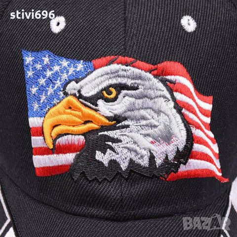 Шапка 3D бродирия американско знаме Ново.​, снимка 7 - Шапки - 29865803