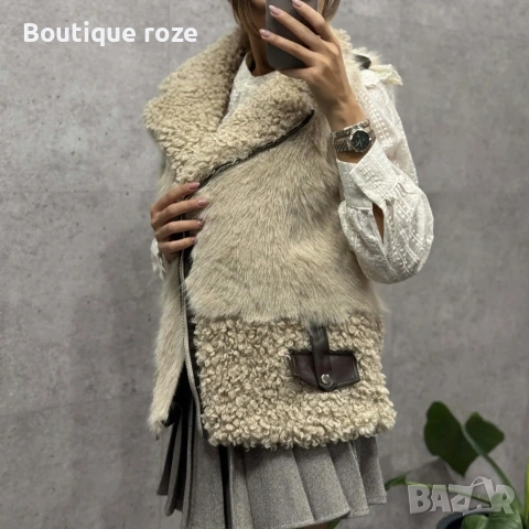 бежов елек , снимка 2 - Елеци - 53250715