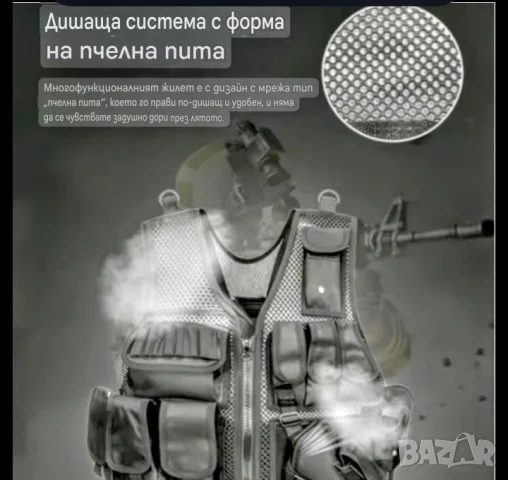 Тактическа жилетка /елек/+ к-т аксесоари+Кобур , снимка 15 - Екипировка - 49040524