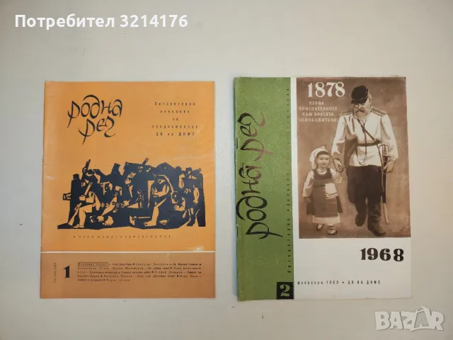 Родна реч. Бр. 1-10 / 1968. Литературно списание за средношколци – Колектив