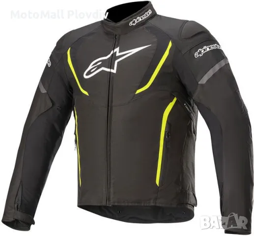 Мото яке alpinestars яке t-jaw v3 wp black/yellow яке алпинстар
