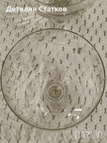 Стъклени ретро чаши, снимка 3 - Чаши - 52392303