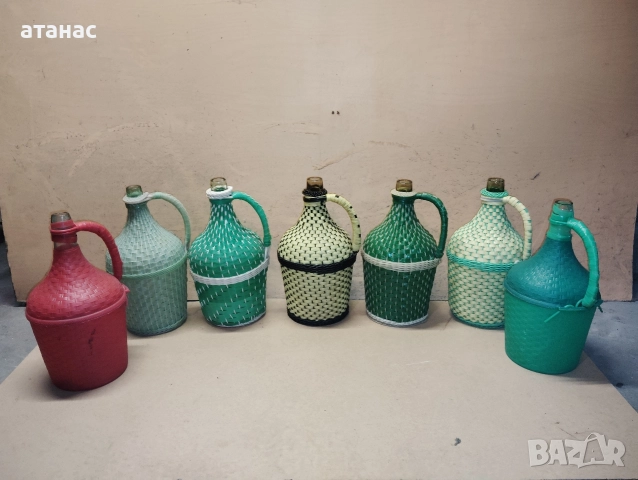 Стари стъклени дамаджани , снимка 4 - Други стоки за дома - 52586846