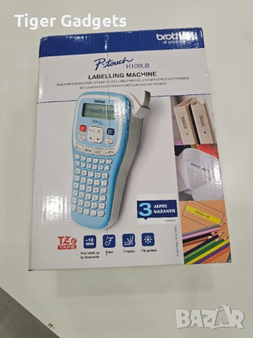 Brother P-Touch PT-H100LB – ръчен етикетен принтер (label maker), снимка 3 - Друга електроника - 53976720