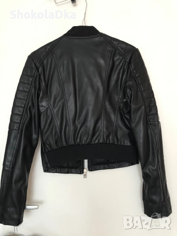 Кожено яке Guess XS, снимка 6 - Якета - 51717503