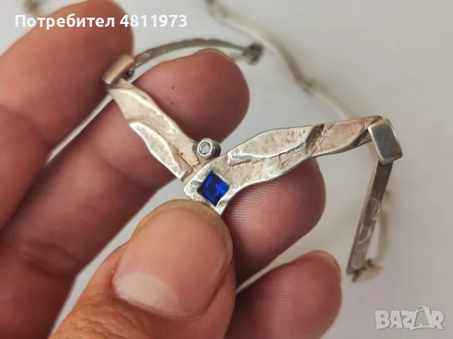 Сребърно колие 925, снимка 2 - Колиета, медальони, синджири - 56310924