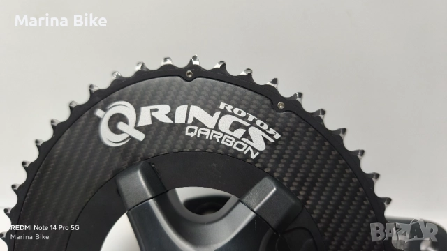 Шосеен курбел Shimano Ultegra 6800 с овални плочи Rotor QRings Qarbon| 172.5, снимка 3 - Части за велосипеди - 52932828