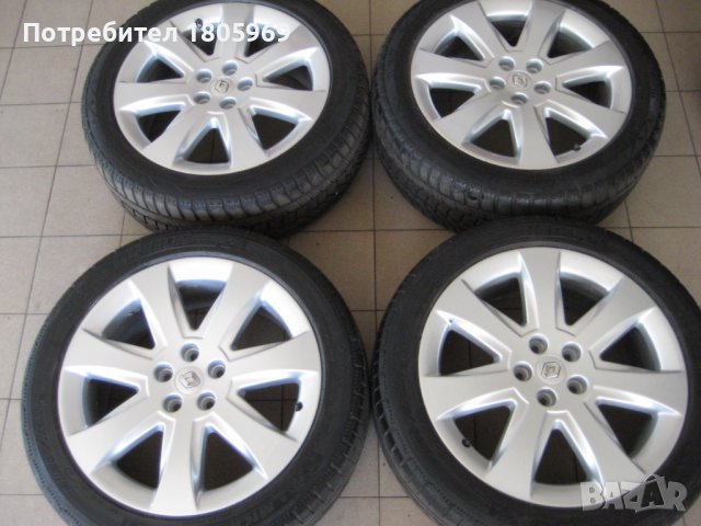 4бр. ал. джанти Renault (оригинални) 5x108, 7,5 x 18 , ET50 , централен отвор 60,1мм, снимка 5 - Гуми и джанти - 38335682