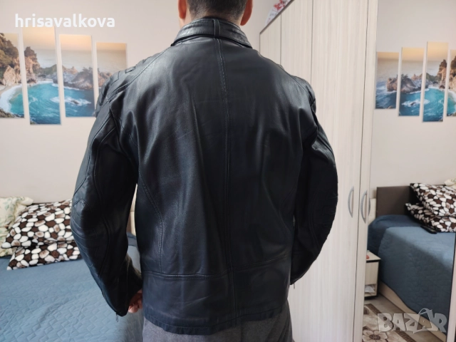 Кожено яке, снимка 3 - Якета - 51546413