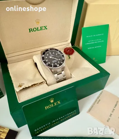 Часовник Rolex Submariner - Самонавиващ механизъм с кутия и документи, снимка 12 - Мъжки - 49420760