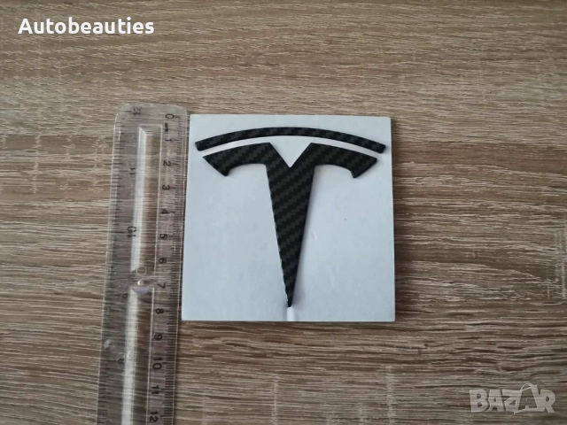 задно лого Tesla Model 3 карбон, снимка 3 - Аксесоари и консумативи - 51977315