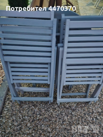 Градински комплект 5 части естествено дърво, снимка 6 - Градински мебели, декорация  - 52130776