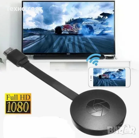 Мултимедиен плеър Google Chromecast за телевизор HDMI SmartTV TvBox, снимка 5 - Приемници и антени - 48918894