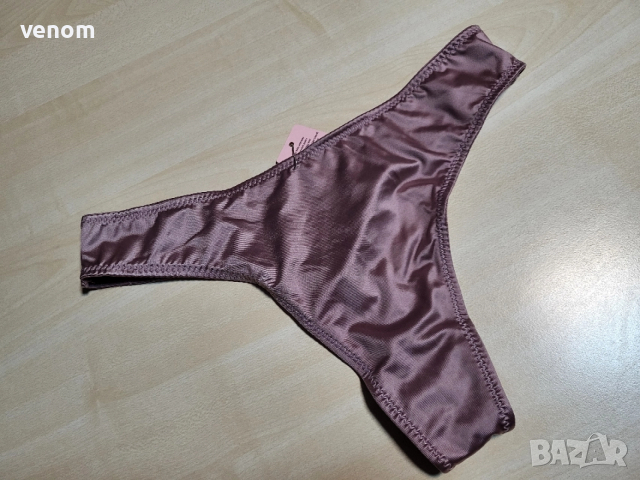 Стилни сатенени бикини прашка – цвят пепел от рози