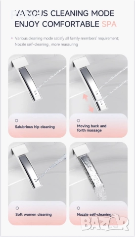 ✨ Smart окачена тоалетна – НОВА, без казанче, топ премиум модел с автоматични функции, снимка 18 - Смесители - 52554405