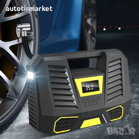Компресор дигитален за гуми 12V – T146, снимка 4 - Аксесоари и консумативи - 56053856