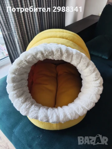 Кучешка/котешка колибка с възглавница в отлично състояние!, снимка 7 - Други стоки за животни - 50663404