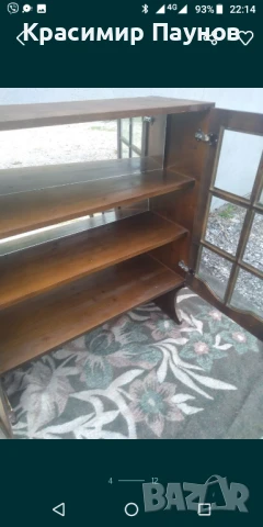 Ретро витрина-дърво и стъкло ., снимка 10 - Секции и витрини - 50569212