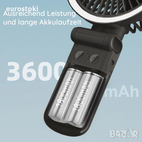 GF12 Многофункционален тих осцилиращ на 180° вентилатор, снимка 3 - Вентилатори - 52436864