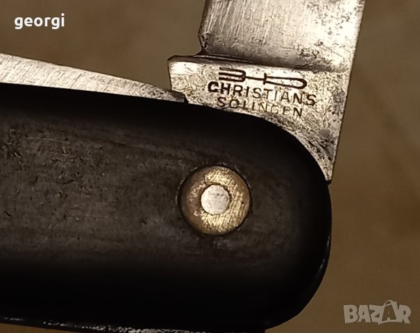  стар джобен нож Christians Solingen , снимка 9 - Ножове - 42908539