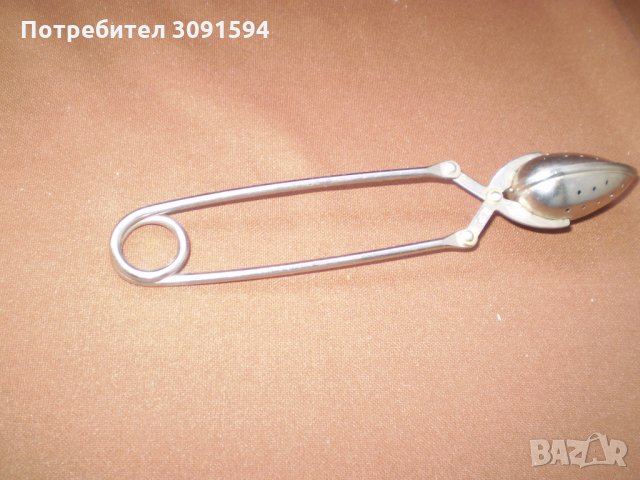 Лъжичка никел за запарване на чай, снимка 3 - Аксесоари за кухня - 33993952