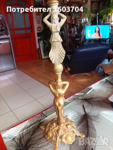 бронзова статуетка, снимка 4 - Статуетки - 51284401