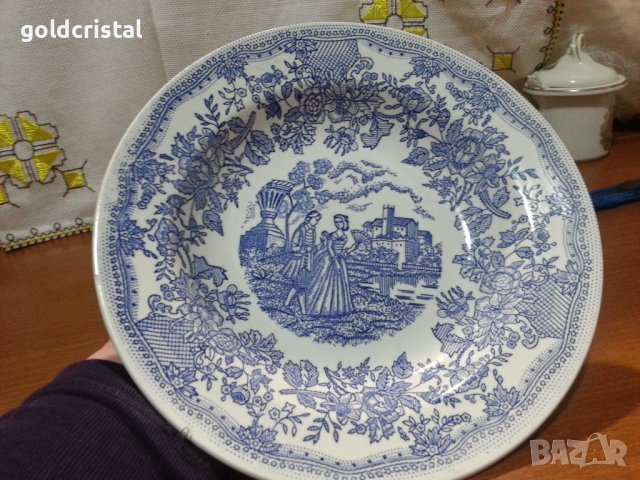 Стар порцелан купа чиния, снимка 2 - Антикварни и старинни предмети - 44343879