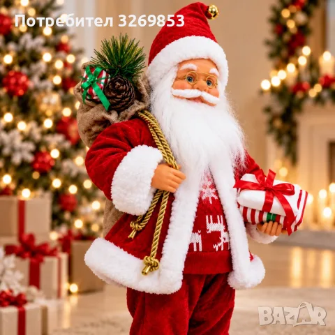 Дядо Коледа фигура , снимка 2 - Декорация за дома - 56550144