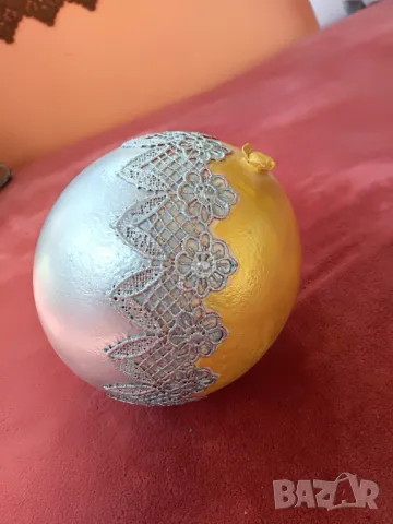 Щраусово яйце, рисувани щраусови яйца за привличане на благоденствие, щраус, снимка 2 - Статуетки - 27055259