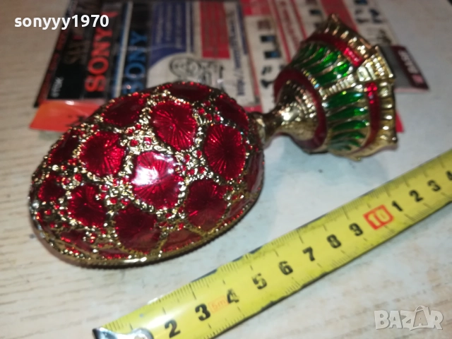 ФАБЕРЖЕ-ЯЙЦЕ МЕД/МЕСИНГ 3108251912, снимка 13 - Антикварни и старинни предмети - 51554498