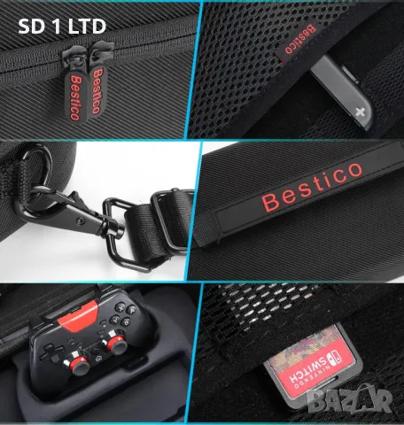 Калъф за Nintendo Switch Bestico GAME-YX-A498 box кутия за конзола, снимка 10 - Аксесоари - 49298383